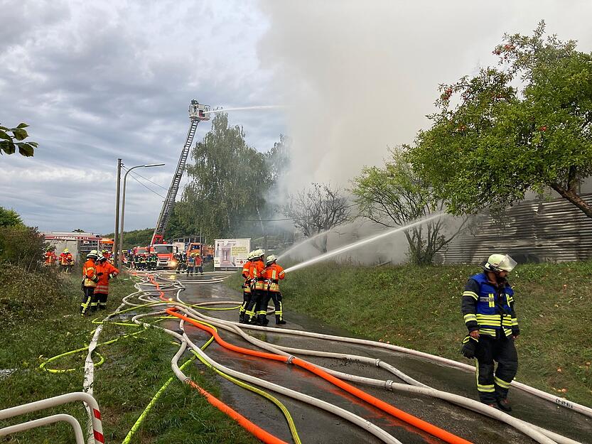 Brand Gewerbebetrieb Oberkessach Brand Gewerbebetrieb Oberkessach