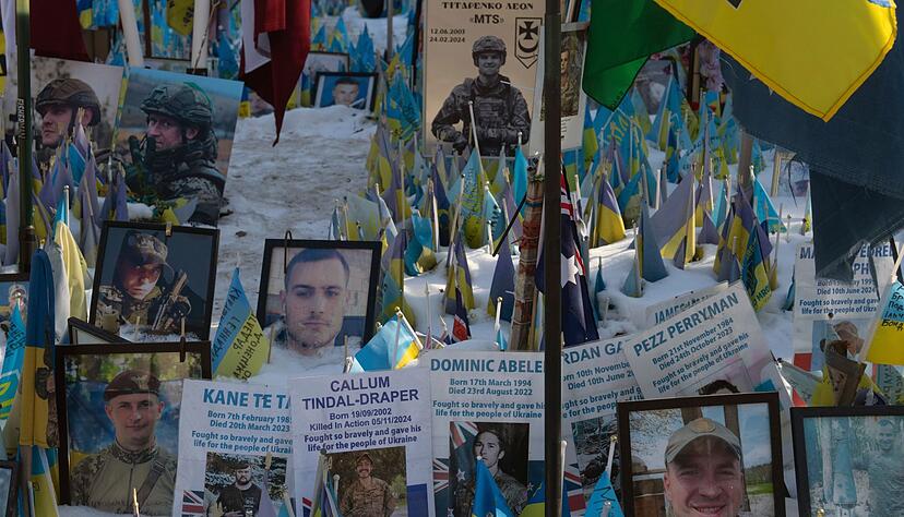 Zehntausende ukrainische Verteidiger sind im Kampf gegen den russischen Angriffskrieg bisher gefallen.
