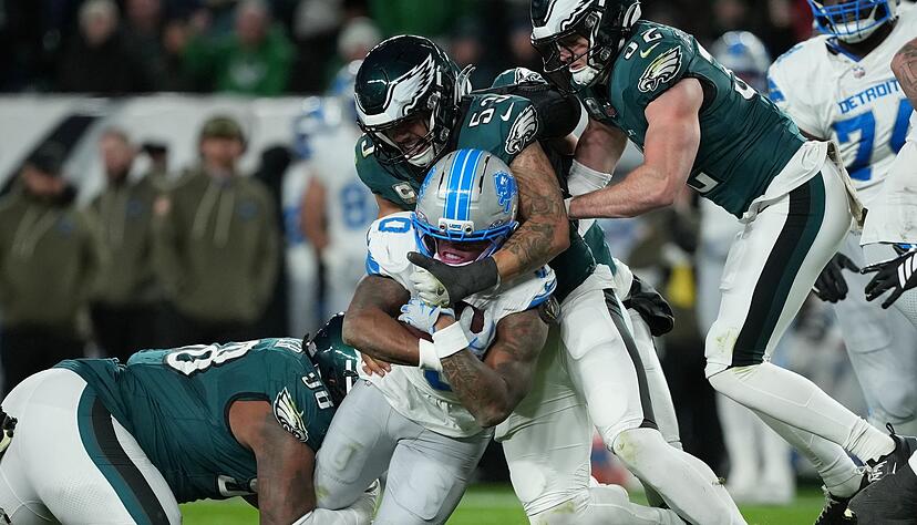 Die Philadelphia Eagles hatten die Detroit Lions fest im Griff. Die Philadelphia Eagles hatten die Detroit Lions fest im Griff.