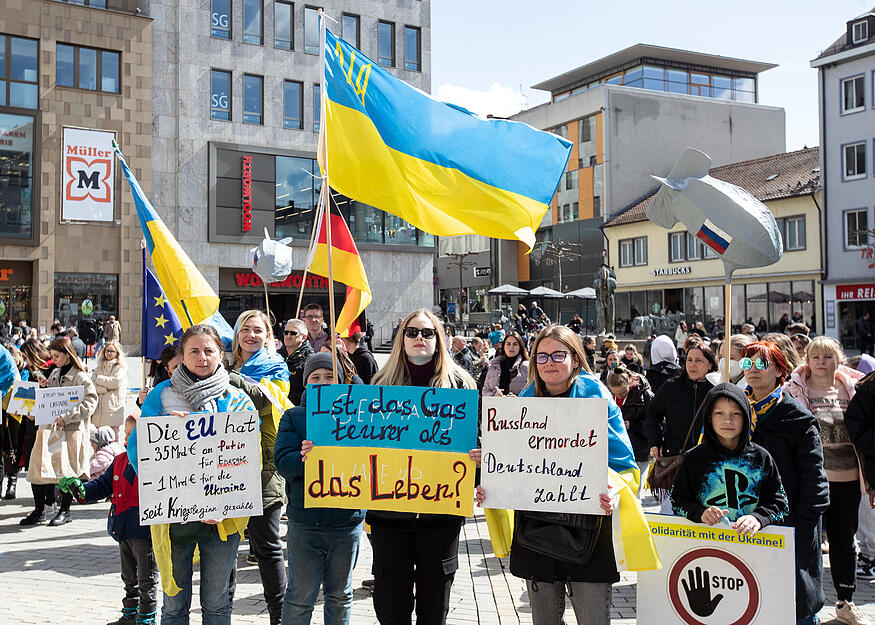 Demo auf dem Kiliansplatz