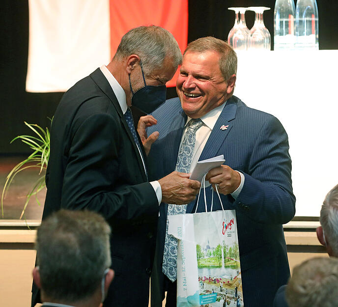 Verabschiedung Landrat Detlef Piepenburgmit Klaus Holaschke