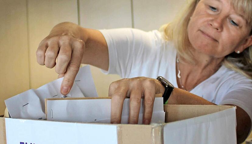 F&uuml;r kleinere Fundst&uuml;cke hat Angelika Pilz einen Karton.