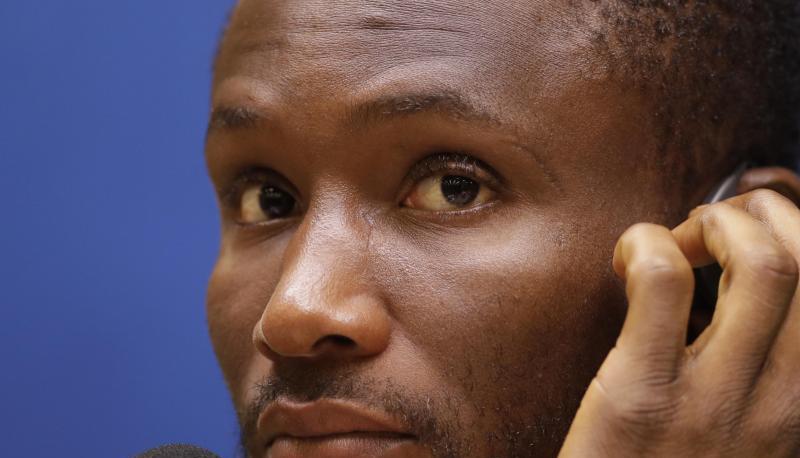 John Obi Mikel hatte vor dem WM-Gruppenspiel gegen Argentinien von der Entführung seines Vaters in Nigeria erfahren. Foto: Petr David Josek/AP