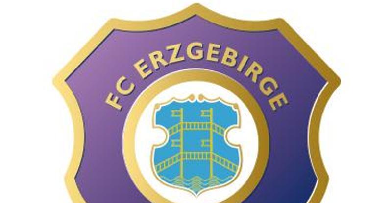 Das Logo des Fußball-Zweitligisten FC Erzgebirge Aue. Foto:
