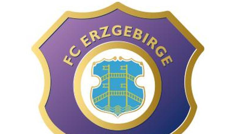 Das Logo des Fußball-Zweitligisten FC Erzgebirge Aue. Foto: