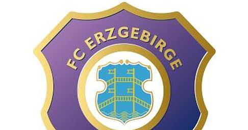 Das Logo des Fußball-Zweitligisten FC Erzgebirge Aue. Foto: