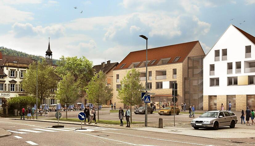 Diese Simulation zeigt, wie das Quartier an der Stadtmauer nach der Bebauung im Frühling 2020 aussehen soll. Fotos: privat