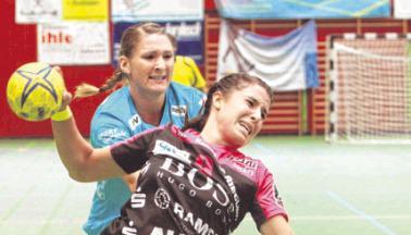 Patricia Stefani (vorne) und Metzingen siegten im Halbfinale klar gegen Ketsch. Patricia Stefani (vorne) und Metzingen siegten im Halbfinale klar gegen Ketsch.