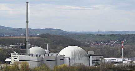 Das Atomkraftwerkwerk Neckarwestheim. Das Atomkraftwerkwerk Neckarwestheim.
