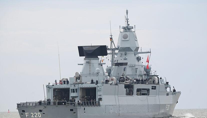 Die Fregatte «Hamburg» ist im Rahmen einer Nato-Mission unterwegs.