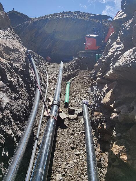 Der Wiederaufbau der legendären Alten Heilbronner Hütte läuft.