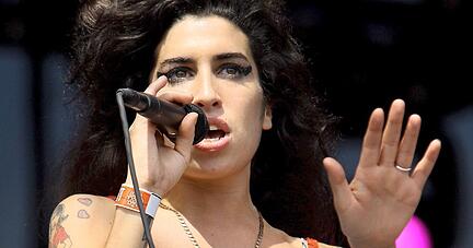 Die britische Sängerin Amy Winehouse beim Lollapolooza Musik-Festival 2007 in Chicago.