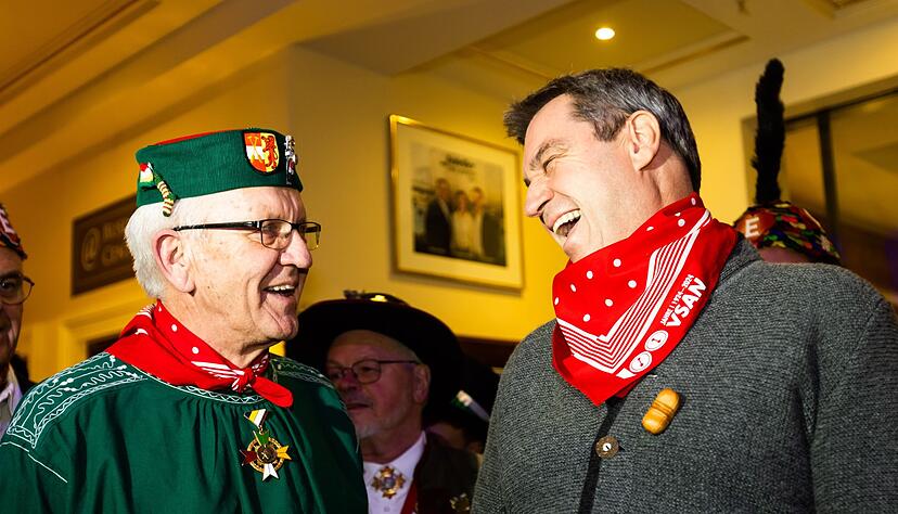 Söder war schon mal Gast bei der schwäbisch-alemannischen Fastnacht. (Archivbild) Söder war schon mal Gast bei der schwäbisch-alemannischen Fastnacht. (Archivbild)
