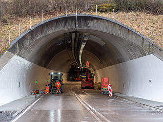 Seit Januar 2025 wird der Schemelsbergtunnel umfassend modernisiert.
