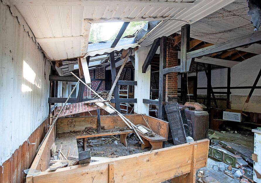 Blick in das Innere der Waldschänke Blick in das Innere der Waldschänke