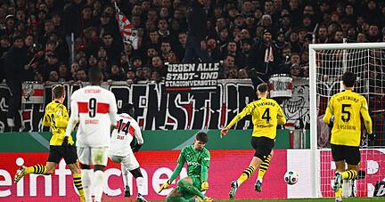 Stuttgarts Silas (14) sorgte beim Sieg gegen Dortmund für den Endstand.