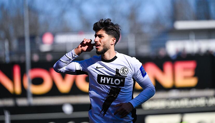 Traf f&uuml;r Hoffenheim gegen seinen ehemaligen Club SV Elversberg: Muhammed Damar, hier noch im Elversberger Trikot.