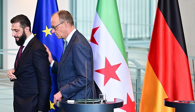 Der Besuch von Syriens Übergangspräsident Al-Scharaa in Berlin stieß nicht nur bei Angehörigen syrischer Minderheiten auf Kritik. (Archivfoto) Der Besuch von Syriens Übergangspräsident Al-Scharaa in Berlin stieß nicht nur bei Angehörigen syrischer Minderheiten auf Kritik. (Archivfoto)