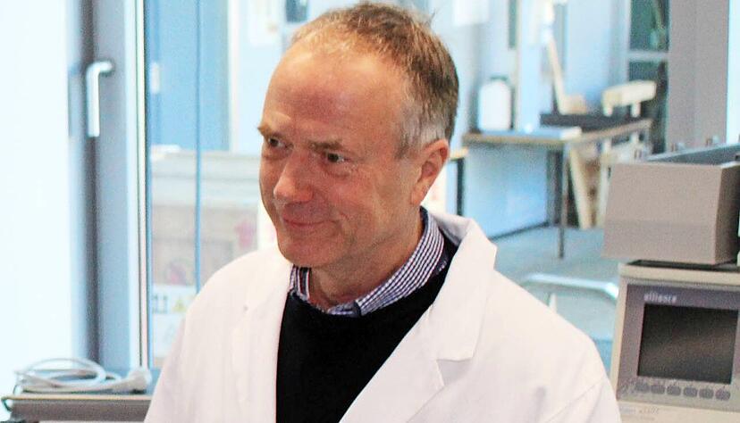 Dr. Thomas Frischmuth im Labor seiner Firma Baseclick in Neuried bei München. Hier wird ein weiterer Corona-Impfstoff entwickelt.
Foto: privat