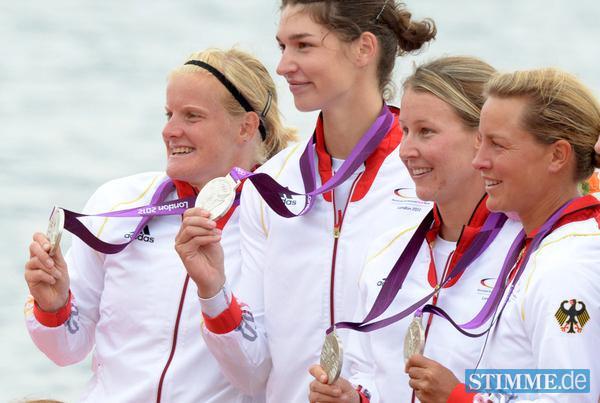 Bei den Olympischen Spielen in Peking 2008 hatte der deutsche Frauen-Doppelvierer den dritten Platz belegt. Bei den Olympischen Spielen in Peking 2008 hatte der deutsche Frauen-Doppelvierer den dritten Platz belegt.