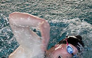 Ist nach einer harten Trainingsphase zufrieden: Bettina Merkle.
Foto: Alex Bertok