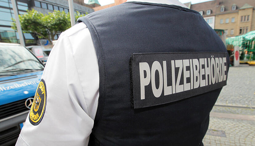 Heilbronn, Vorstellung KOD, Schriftzug PolizeibehördeFoto: Sawatzki