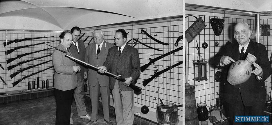 Zu Pfingsten 1962 hat Tripsdrill eine neue Attraktion. Im Museum der Altweibermühle begutachten die Initiatoren die Sammlung historischer Stücke aus dem Zabergäu. Sie haben hier eine neue Heimat gefunden.