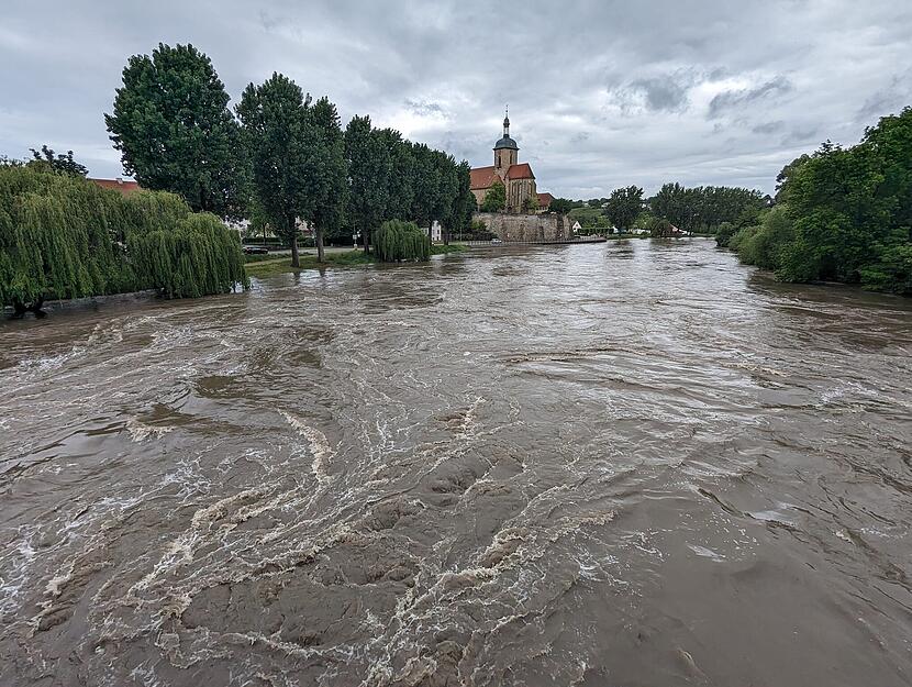 In Lauffen erreichte der Pegel 5,11 Meter.