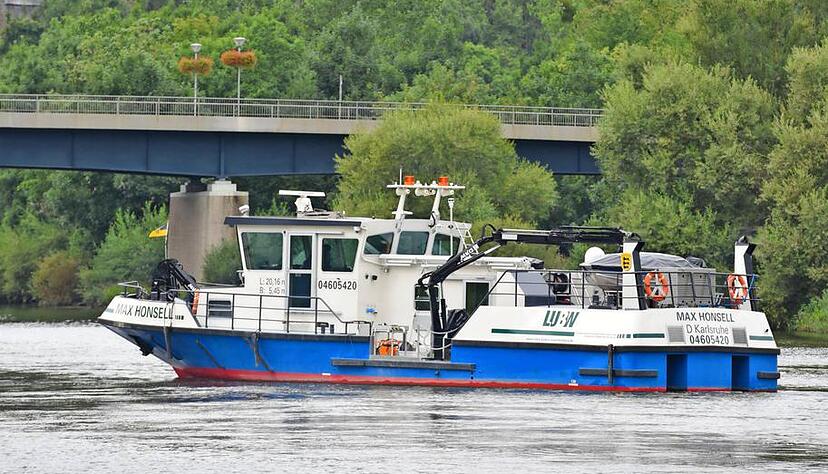 Ob auf einem Ausflugsschiff, einem Frachter oder einem Boot, das Wasserwerte misst - eine Neckarschifffahrt birgt viele Reize: zwischen Industrie und Natur, zwischen historischen und modernen Bauten wie hier in Bad Wimpfen.
