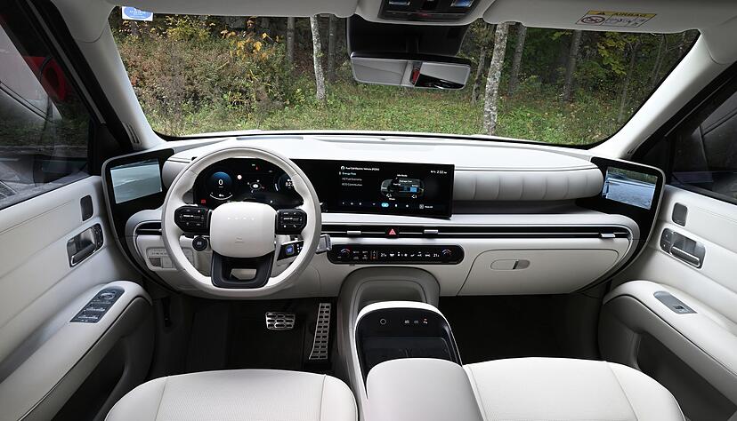 Modern und komfortabel - so pr&auml;sentiert sich der Nexo unserem Tester im Innenraum.