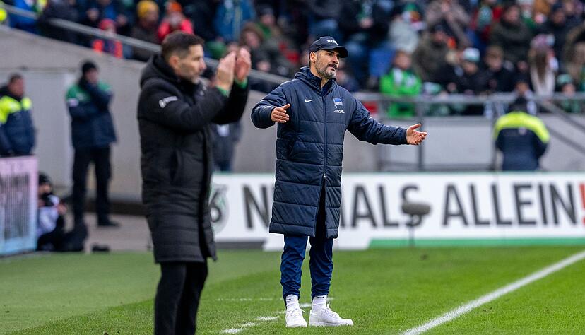 Das letzte Spiel von Leitl (l.) bei Hannover war ein 0:0 gegen die Hertha.