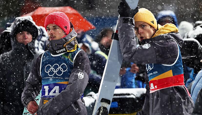 Am Ende &auml;rgerten sich Philipp Raimund (l) und Andreas Wellinger.