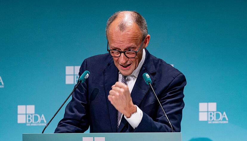 Merz zeigt sich k&auml;mpferisch.