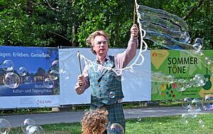 F&uuml;r die Kleinen gab es mit Tilo Schoppe ein Unterhaltungsprogramm.