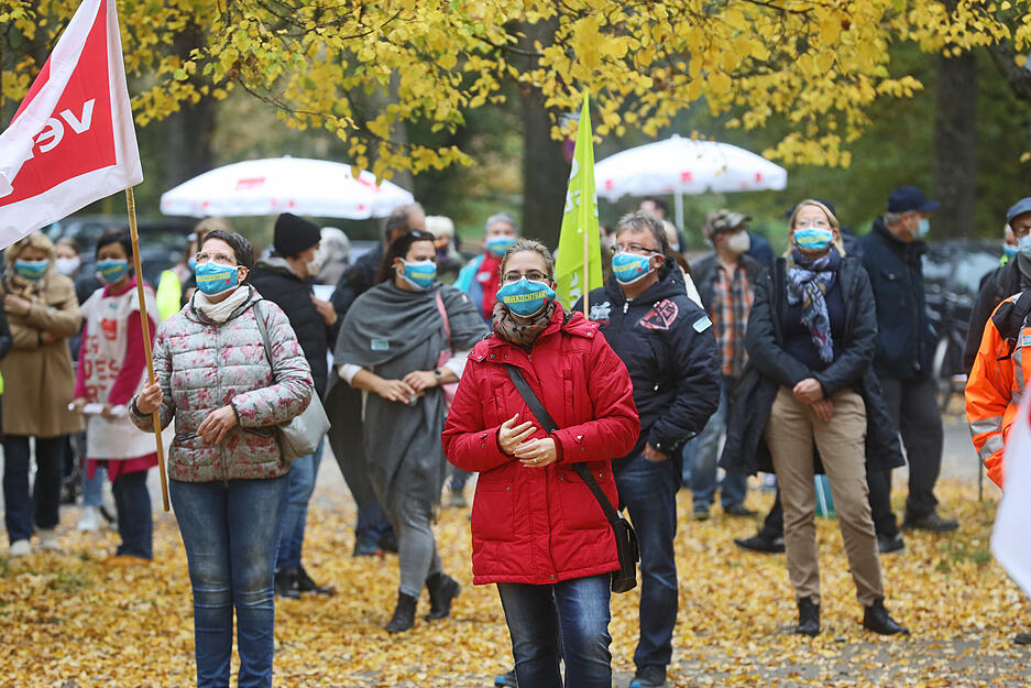 Mitarbeiter des öffentlichen Dienstes streiken in Heilbronn Mitarbeiter des öffentlichen Dienstes streiken in Heilbronn