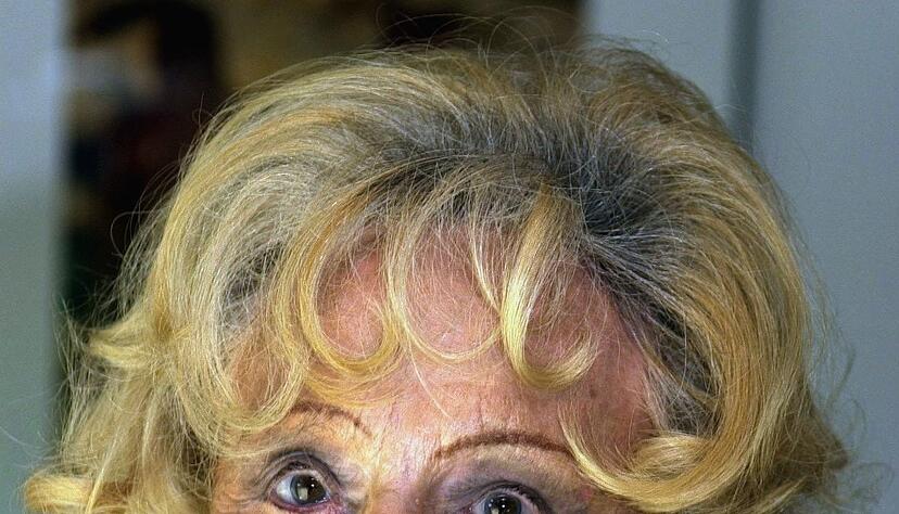 Leni Riefenstahl im Jahr 2002, ein Jahr vor ihrem Tod.