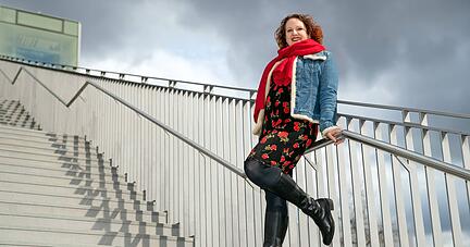 Mal geht es aufwärts im Leben, mal geht etwas schief: Sabrina von Lüdinghausen hat schon so manche Lebenskrise gemeistert und neue Wege eingeschlagen.
 Foto: Andreas Veigel