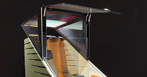 Konzipiert als autonomer Einsitzer: das LS Micro Concept von Lexus. Konzipiert als autonomer Einsitzer: das LS Micro Concept von Lexus.