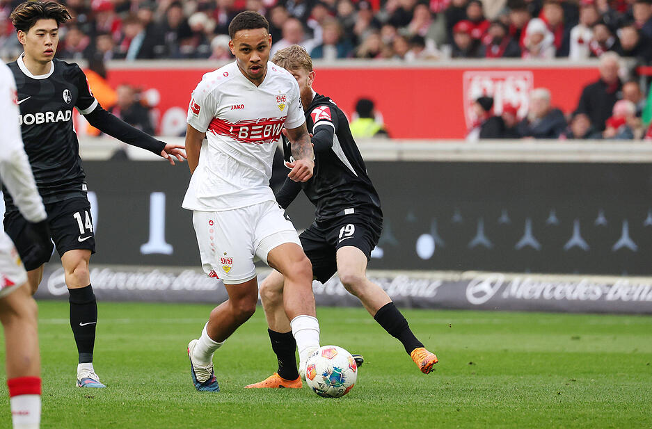 Nikolas Nartey: Frühes Pressing und machte den Freiburgern Druck. Auch seine Offensivaktionen sorgten für Gefahr. Nartey zauberte nicht, sorgte aber immer wieder für Aufsehen in der Hälfte der Gäste. Bestes Beispiel: Sein Ballgewinn am SC-Sechzehner vor der Undav-Chance in Halbzeit eins. Note: 2 Nikolas Nartey: Frühes Pressing und machte den Freiburgern Druck. Auch seine Offensivaktionen sorgten für Gefahr. Nartey zauberte nicht, sorgte aber immer wieder für Aufsehen in der Hälfte der Gäste. Bestes Beispiel: Sein Ballgewinn am SC-Sechzehner vor der Undav-Chance in Halbzeit eins. Note: 2