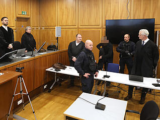 Blick in den Gerichtssaal vor der Urteilsverkündung im Kochendorfer Doppelmord-Prozess.