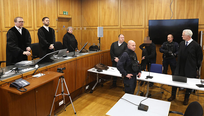 Blick in den Gerichtssaal vor der Urteilsverkündung im Kochendorfer Doppelmord-Prozess.