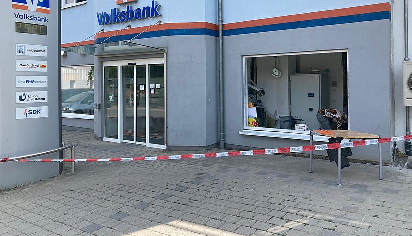 In dieser Volksbank-Filiale in Züttlingen sprengten die Täter im Juli 2022 einen Geldautomaten.