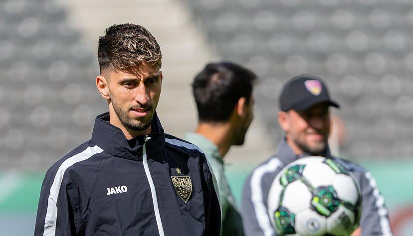 VfB-Kapit&auml;n Atakan Karazor hofft, dass Angelo Stiller im Pokalfinale spielen kann.