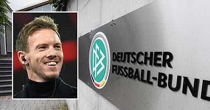 Julian Nagelsmann (kleines Foto) soll der neue Trainer der deutschen Fußball-Nationalmannschaft werden. Die offizielle Bestätigung vom DFB steht noch aus.