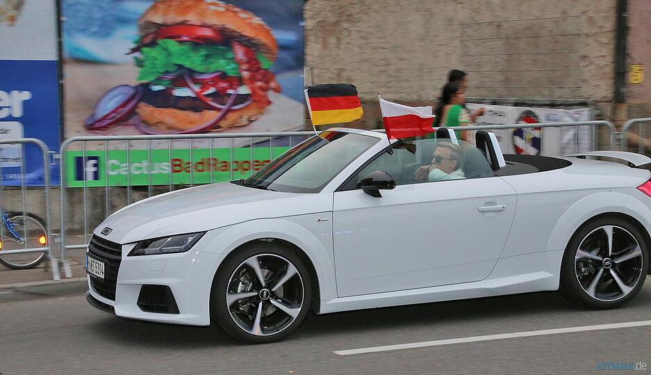 EM-Autokorso in Heilbronn