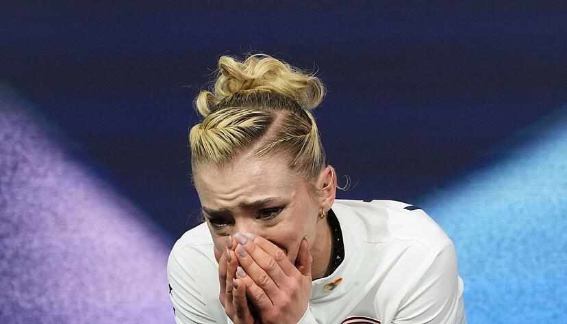 Bei Amber Glenn flossen bittere Tr&auml;nen.