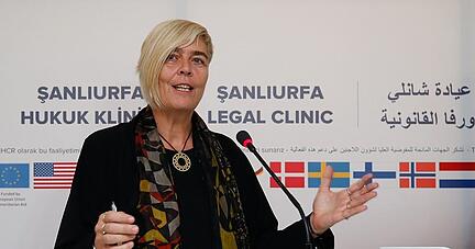 Katharina Lumpp leitet die UNHCR-Vertretung in Deutschland. Katharina Lumpp leitet die UNHCR-Vertretung in Deutschland.