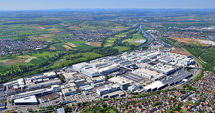 Das Audi-Werk in Neckarsulm aus der Vogelperspektive. Foto: Audi Das Audi-Werk in Neckarsulm aus der Vogelperspektive. Foto: Audi