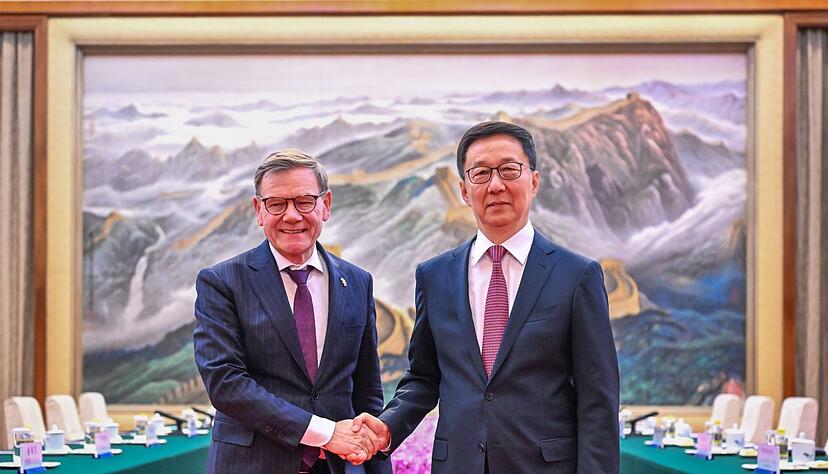 Vize-Pr&auml;sident Han Zheng war Wadephuls rangh&ouml;chster Gastgeber in Peking.