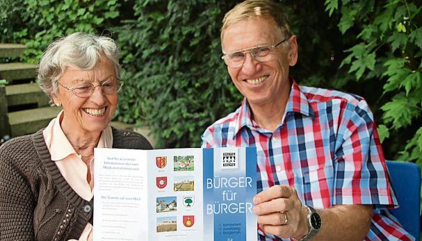 Traute Connert und Dr. Ulrich G&ouml;rtz wollen den Verein B&uuml;rger f&uuml;r B&uuml;rger und dessen Angebote noch bekannter machen.Foto: Ute Kn&ouml;dler